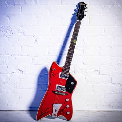 Gretsch Billy Bo Firebird Hand signed and Pinstriped by Billy Gibbons ZZ TOP 2006 - Red image 10