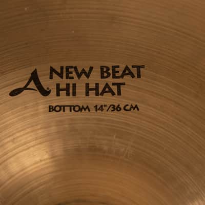 1990s Zildjian A 14" New Beat Hi Hat Bottom Cymbal 1385g image 3