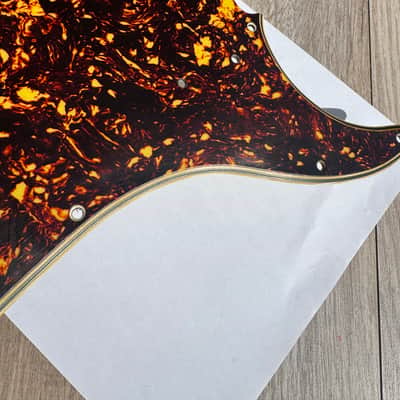 62 Fender Precision Pickguard  60 thru 71 Relic Aged  Brown / Orange Fire Tortoise USA RI image 4