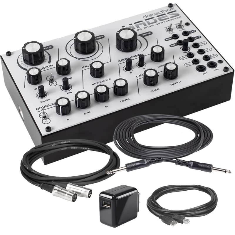 Dreadbox Hades Reissue Monophonic Analog Bass Synthesizer POWER & CABLE KIT image 1