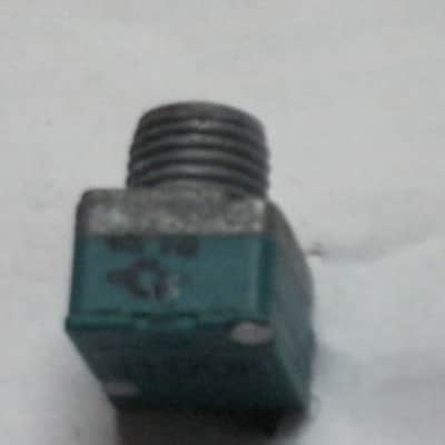 FIVE broken (for parts - AS IS/ FINAL SALE) Boss / Alpha & Alps  potentiometers (various values) 1990s - 2010s - 3 green, 2 teal, 4 are square, 1 is rectangle (stacked) values are in the description (NO: pedals/other items) image 17