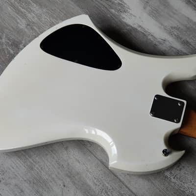 1985 BC Rich Japan NJ Series Mockingbird Bass w/Varitone (Aged White) image 11