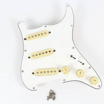 1989 Vintage Squier Fender Stratocaster ~Staggered Pole Pickups~ Loaded PICKGUARD Made in USA Strat 1980s image 1