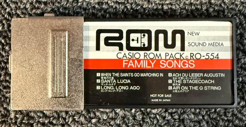 Casio Rom Pack RO-544 Family Songs with Case, Vintage - Pre Owned *Untested* image 1