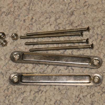 Rare Original 1960s Fender Blackface Deluxe Reverb Princeton Reverb Chassis Straps - No Tariffs image 2