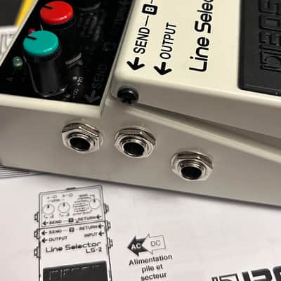 Boss LS-2 Line Selector (Silver Label) 1991 - Present - White image 3