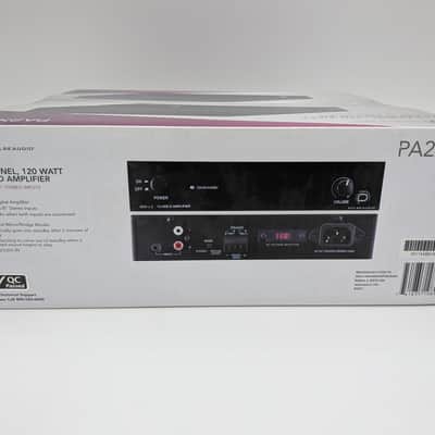 NEW Vanco PulseAudio PA2X60 120W 2-Channel Amplifier 60W RMS Channel at 8 Ohms image 3