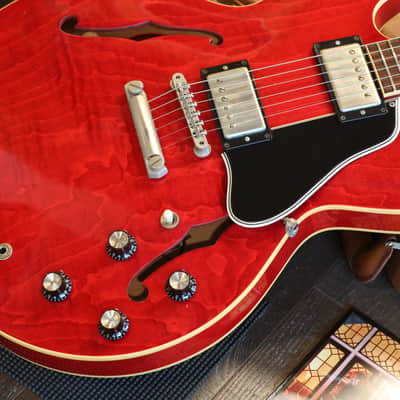 Minty! 2016 Gibson '61 Warren Haynes ES-335 Semi-Hollow Electric Guitar Figured Cherry + COA OHSC image 6