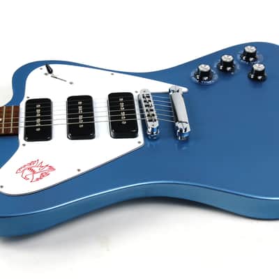 2011 Gibson USA Firebird Non-Reverse Pelham Blue 3 P90's w OHSC! MINTY! image 2