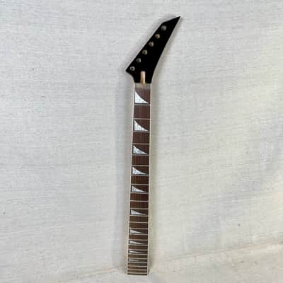 Jackson Style Neck Black 25.5" Floyd Rose Rosewood Maple Shark Fin image 1