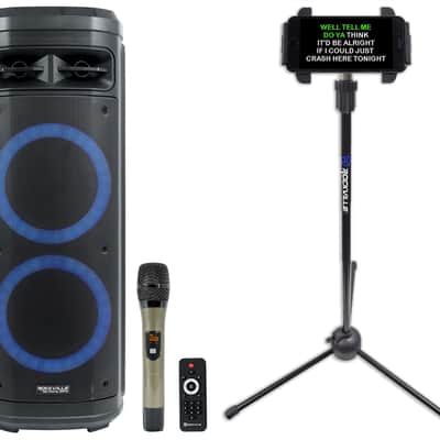 Rockville Go Party ZR10 Dual 10" Portable Karaoke Machine System w/Tablet Stand image 1