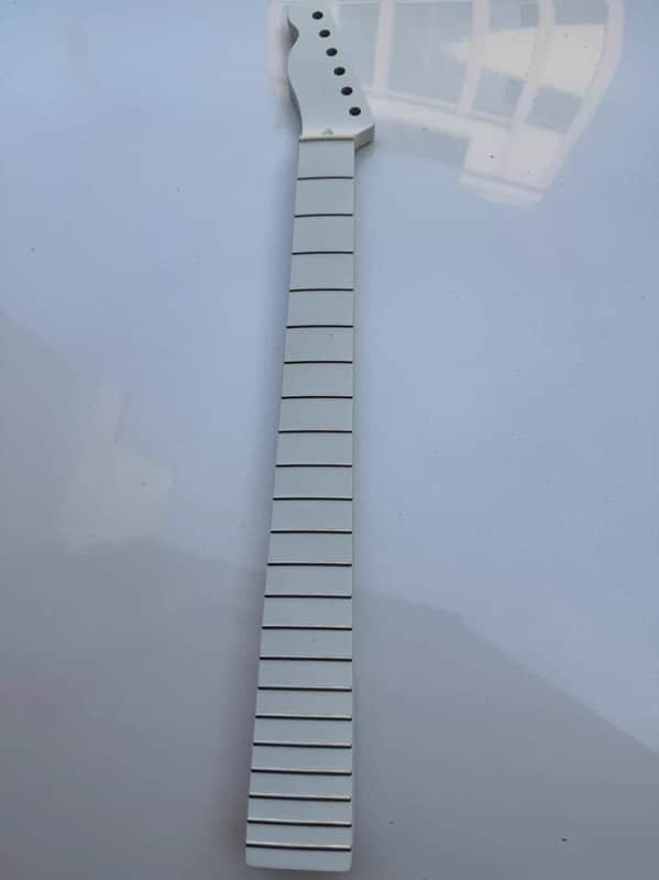 TL Matte White Electric Guitar Neck, 22-Frets image 1