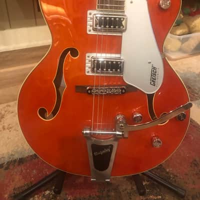G5420T / 2016 Electromatic Hollow Body Single Cutaway with Bigsby … “MINT” … zero fret wear … Gretsch Orange Stain … All original w/ NO MODS … TKL Hard Case included .. Korean made image 3