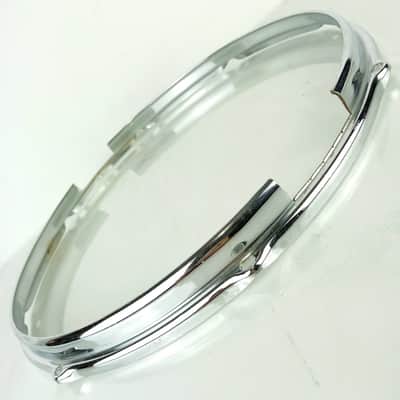 Slingerland 14"Chrome-BRASS 8Lug Stick-Saver Snare Drum Resonant COB Rim/Hoop60s image 1