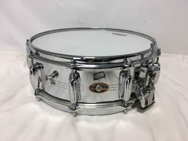 Slingerland No. 141 Radio King 5x14" 10-Lug Chrome Over Brass Snare Drum 1963 - 1967 image 1