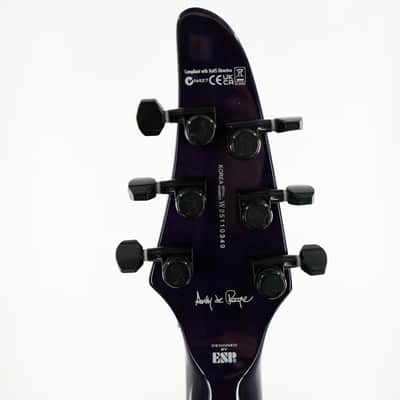 ESP LTD Andy LaRocque ALR-II Signature Guitar w/ Seymour Duncan Pickups & Hardshell Case - See-Thru Purple image 8