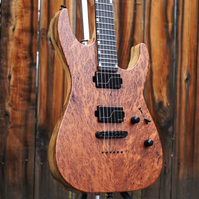 ESP USA M-II DX NT Redwood/Korina Body 6-String Electric | #2 of 4 Made Total | Includes Black Tolex Hard Case image 10