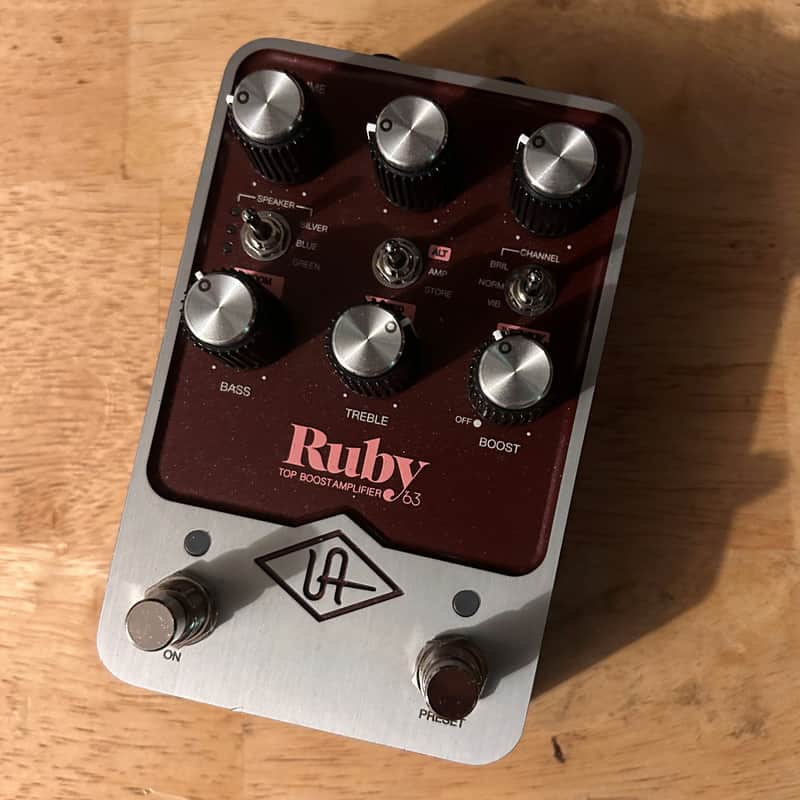 Universal Audio Ruby ’63 Top Boost Amplifier 2022 - Present - Ruby / Silver image 1