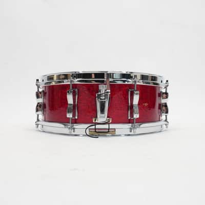 LUDWIG 70s JAZZFEST 14"x 5" SNARE DRUM 1970s - Red Sparkle image 2