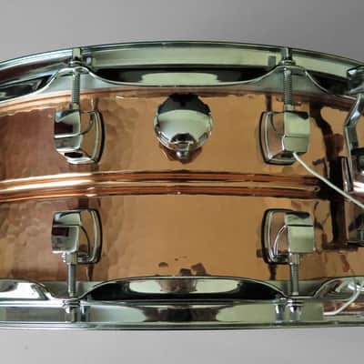 Yamaha SD655ARH Roy Haynes Signature 14x5.5" Hammered Copper Snare Drum image 9