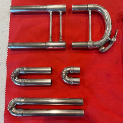 Buescher Model 9 Bb Trumpet (1921) (rare mute) (silver plated) (gold wash bell) (LP) SN 81491 image 9