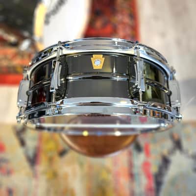 Ludwig Black Beauty 14x5" Nickel Over Brass 8-Lug Snare image 1