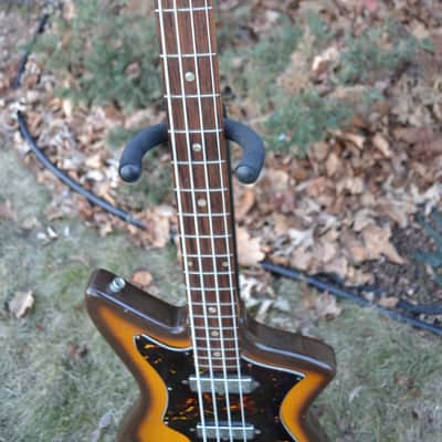 Vintage 1960's Intermark Cipher Bass Guitar Offset Body & Hockey Puck Headstock image 10