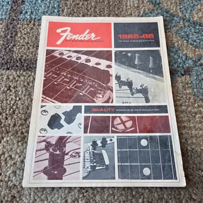 Vintage 1965-1966 Fender Fine Electric Instrument Full-Line Catalog! Rare, Original Case Candy, Paperwork! image 1