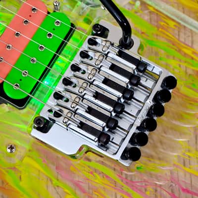 2007 Ibanez JEM 20th Anniversary Steve Vai Signature Acrylic Guitar Near Mint w/ Case & Tags image 9