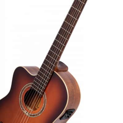 Ortega RCE238SN-FT-L Performer Series Solid Spruce Top Mahogany Neck Nylon 6-String Classical Acoustic-Electric Guitar w/Gig Bag For Left Hand Player image 7