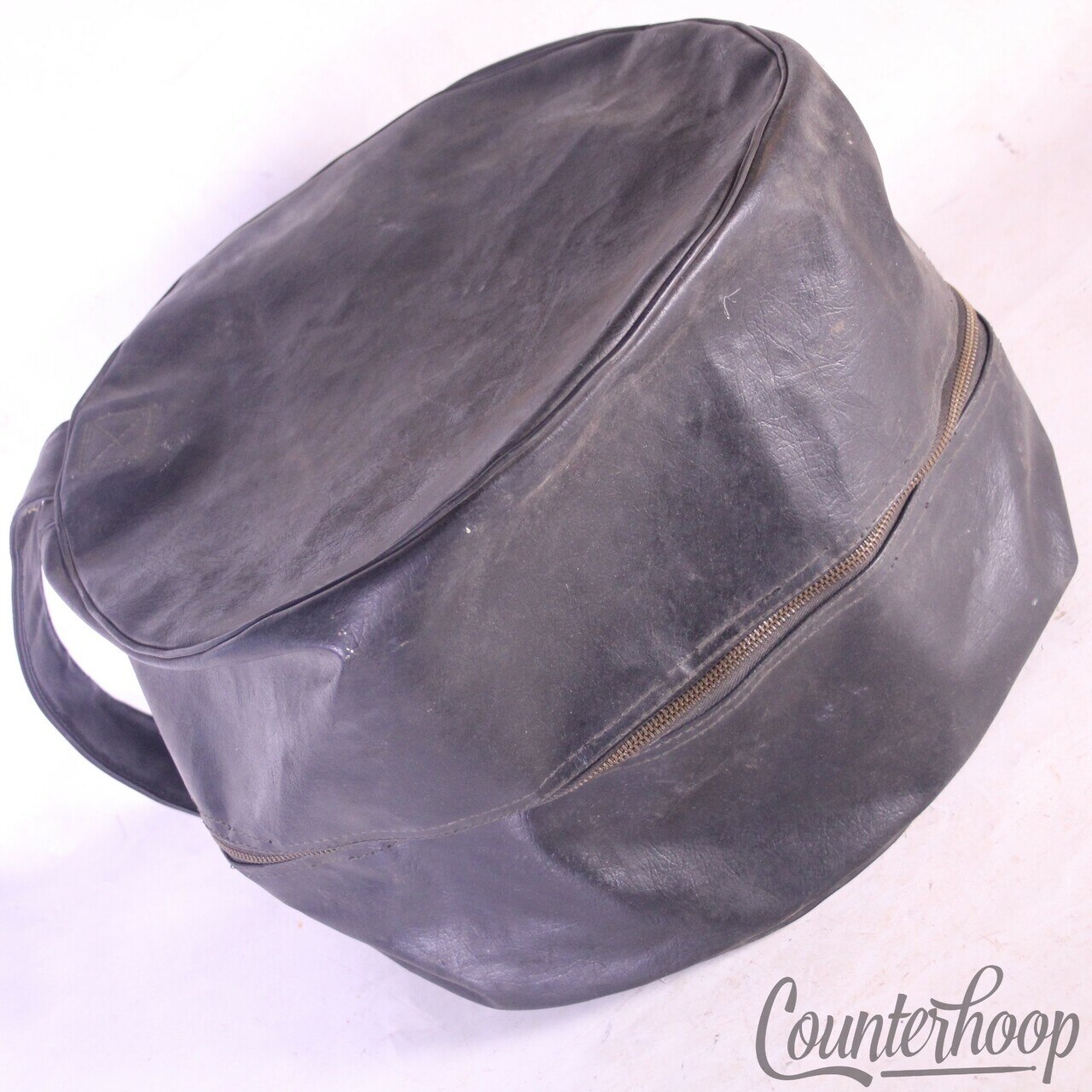 Ludwig Naugahyde Leather 9x13"Ink Stamped Tom Drum Case Vintage 60s Soft-Shell* — main photograph