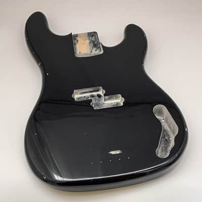 4lbs 12oz BloomDoom Nitro Lacquer Aged Relic Black P-Style Bass Vintage Custom Guitar Body image 2