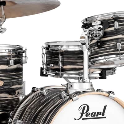 Pearl Decade Maple Artisan Limited Edition 4-pc. Bop Shell Pack With All Maple Shells, Satin Lacquer Finish Black Satin Marble image 7