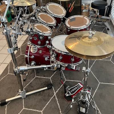 DW Performance Series 6 PC. Drum Kit w/ Hardware 2016 - Present - Cherry Stain Lacquer image 12