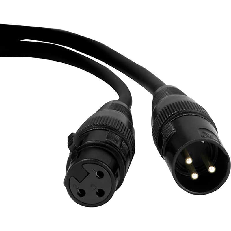 Accu-Cable DMX3P-50 3-Pin XLR-F to XLR-M DMX Cable - 50' image 1