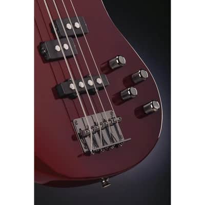 Mitchell MB200 Modern Rock Bass Guitar With Active EQ - Regular Blood Red image 8