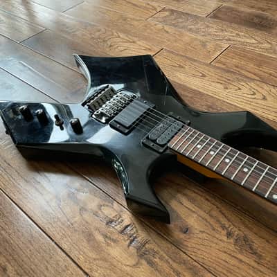 B.C. Rich Warlock Electric Guitar LA California Neck Plate Black Reverse Headstock image 7