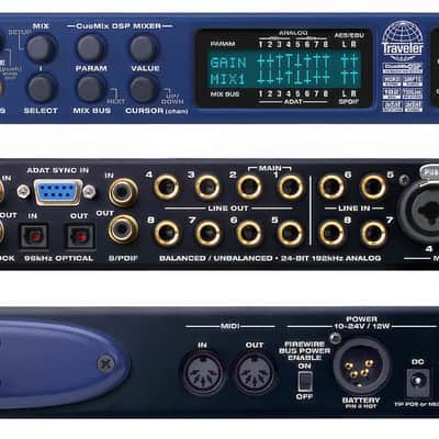 MOTU Traveler Firewire Audio Interface 2000s - Black image 9