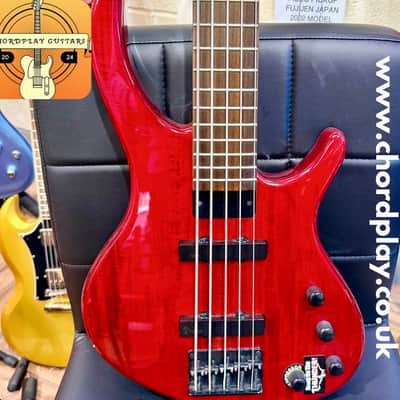 Tobias Toby Deluxe-IV Active 4-String Bass Trans Red | Reverb