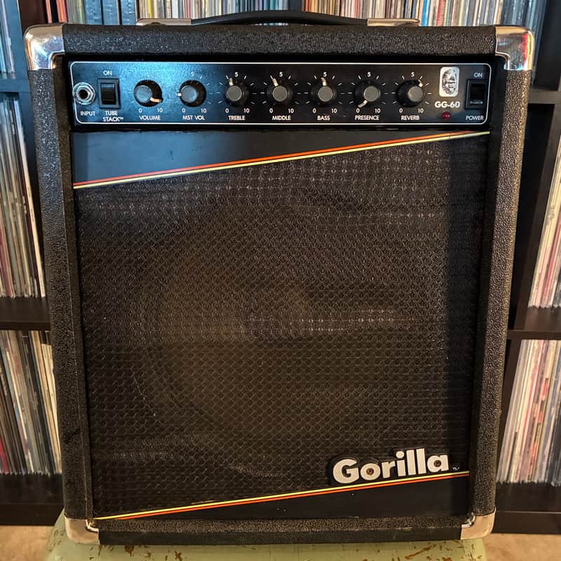 Gorilla GG-60 1x10 Solid State Guitar Combo Amplifier Vintage 1986 image 1