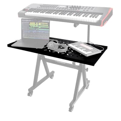 Rockville RKS42X 2-Tier X-Stand Keyboard or DJ Stand with Shelf to Turn Into Table image 8