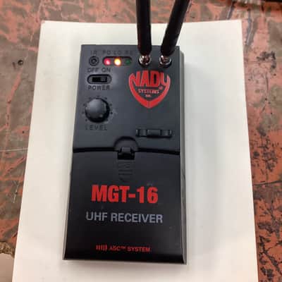 Nady MGT-16A Angled Plug Miniature 16-Channel UHF Wireless receiver (only) - Black image 1