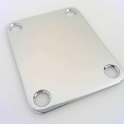 True Custom Shop® GOTOH Chrome  Neck Plate for Fender Strat  Tele and Bass Guitars image 1