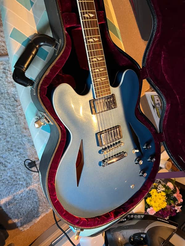 Gibson Dg 335 custom 2014 - Pelham blue image 1