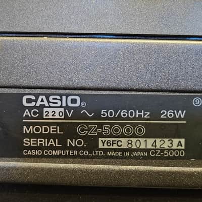 Casio CZ-5000 61-Key Synthesizer 1985 - Black Mk.gee Keyboard image 8