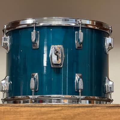 1980's Tama 14" Superstar Aquamarine 10x14 Rack Tom image 5