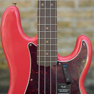 Fender Limited Edition Vintera II Road Worn '60s Precision Bass - Fiesta Red image 5
