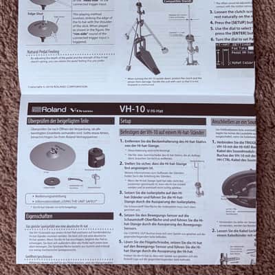 Roland VH-10 V-Hi-Hat 12" Cymbal Pad - Black image 10