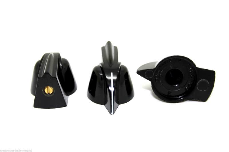 3x GENUINE DAVIES MOLDING 2300BM 2300 CHICKENHEAD BLACK KNOB - DAKAWARE USA image 1