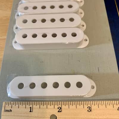 Pickup Covers (5) White - 50 mm SPACING (Strat Style) image 6